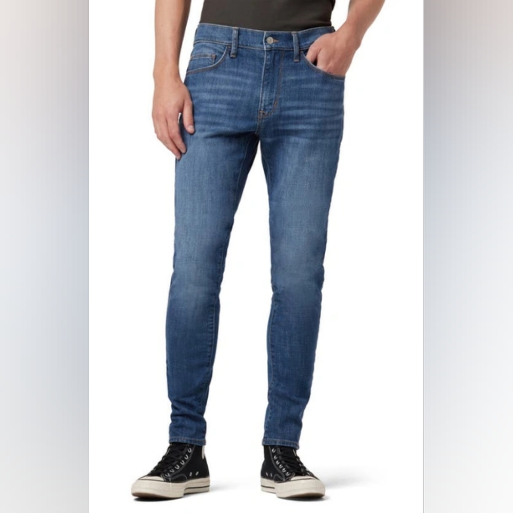 Hudson Men's Medium Wash Zane Skinny Jeans in Arthur Size 34